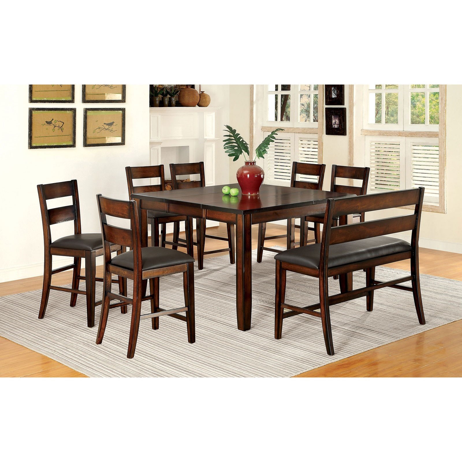 Furniture of america counter height bench online